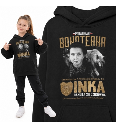 Bluza z kapturem dziecięca Patriotyczna  INKA
